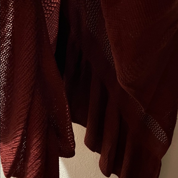 Bijorca Burgundy Knit Poncho-NWT - Picture 7 of 8